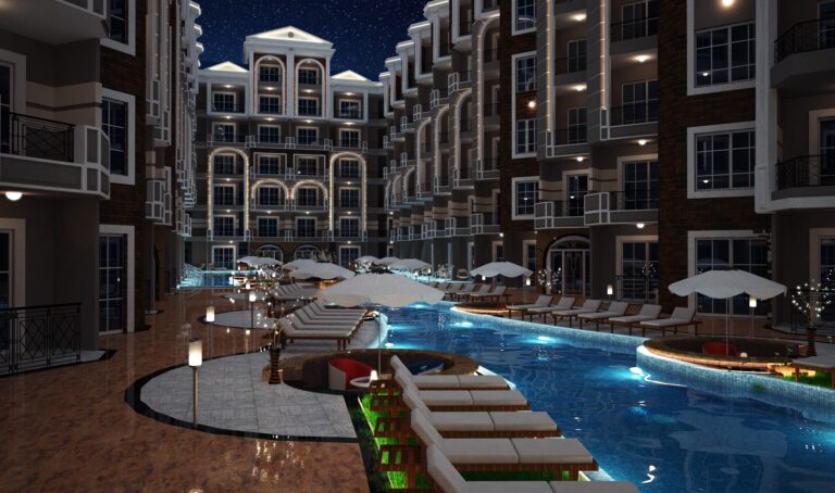 Studio Unfurnished Apartment Juliana Resort Hurghada Pool Level Copy