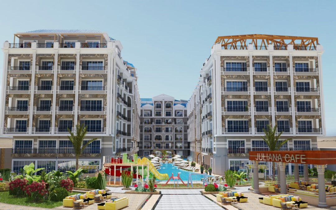 2 Bedroom Unfurnished Apartment Juliana Resort Hurghada Pool Level