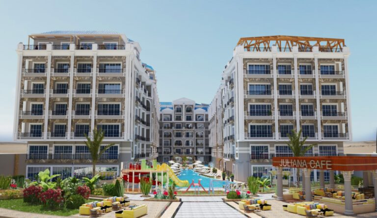 2 Bedroom Unfurnished Apartment Juliana Resort Hurghada Pool Level